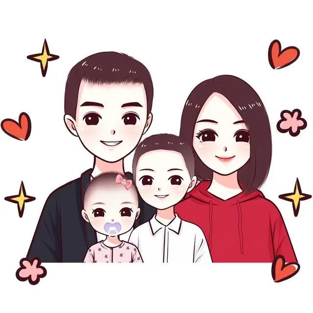 向劳动者致敬，一组好看的动漫头像，全家福图片设计
