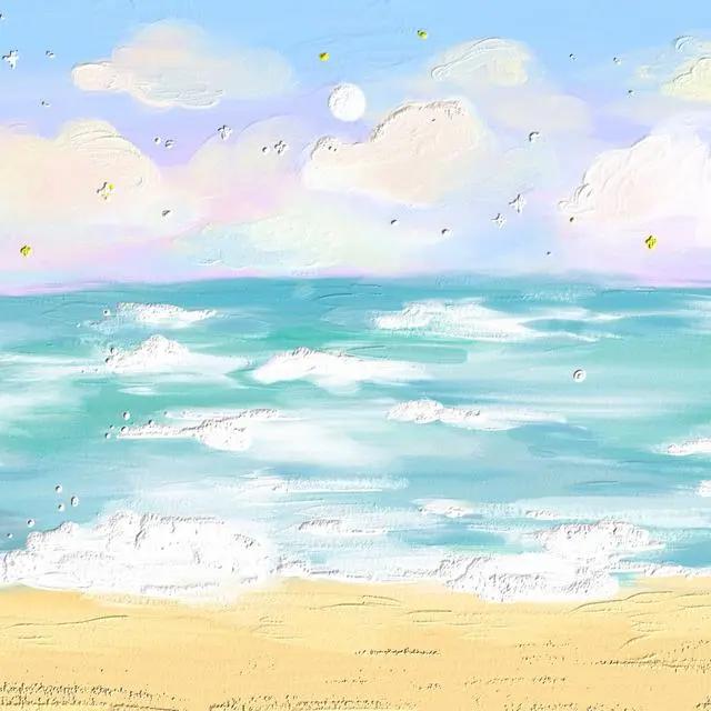 治愈系朋友圈背景动漫图身披春日阳光去拥抱你