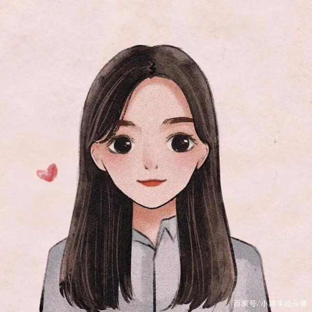 认真生活，成就幸福，唯美卡通漫画头像