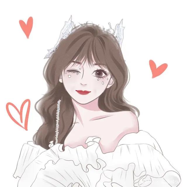 认真生活，成就幸福，唯美卡通漫画头像