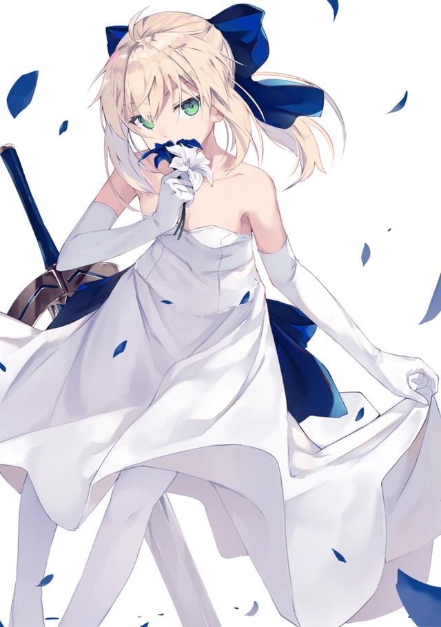 二次元动漫壁纸：吾王saber美如画！来欣赏p站大神们的FATE同人图