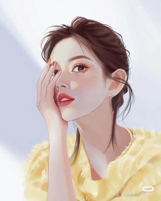 高颜值！可甜可御的手绘动漫女头像