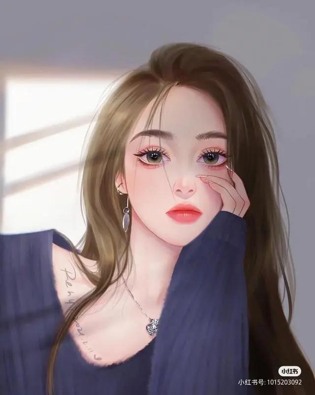 高颜值！可甜可御的手绘动漫女头像