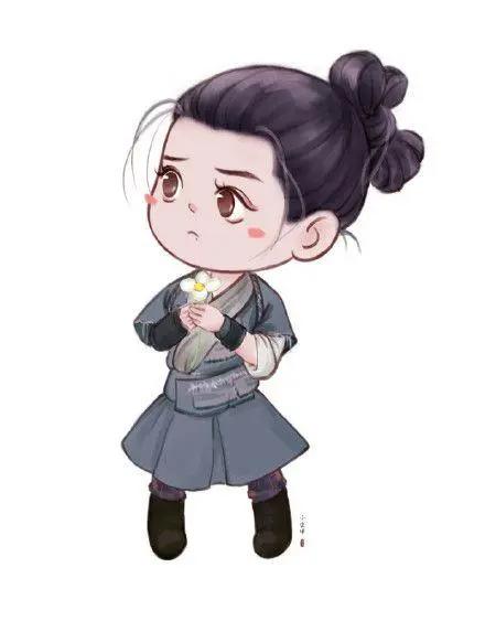 肖战q版动漫插画，超可爱的肖战q版头像，拿去当作头像用！