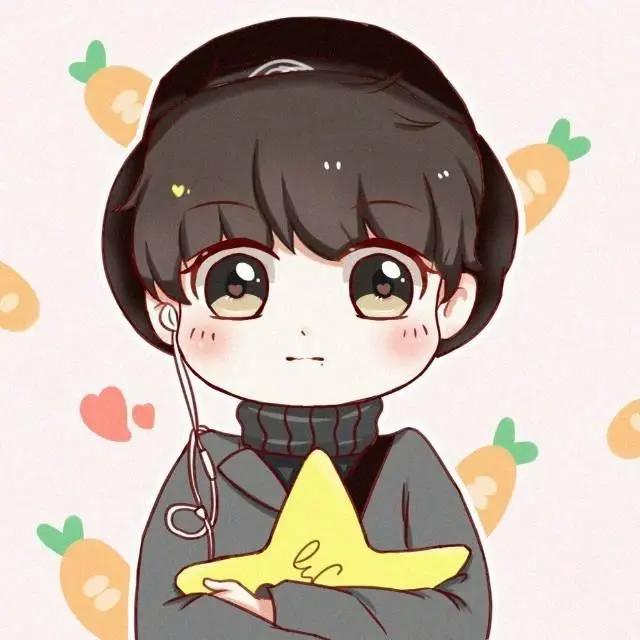 肖战q版动漫插画，超可爱的肖战q版头像，拿去当作头像用！