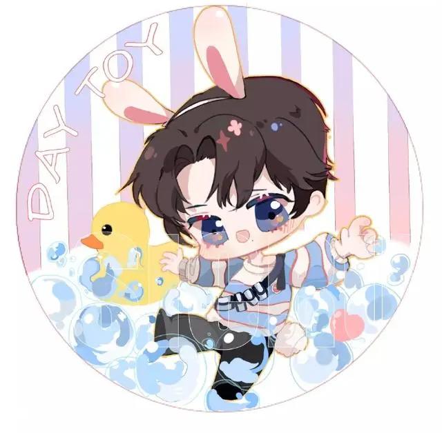 肖战q版动漫插画，超可爱的肖战q版头像，拿去当作头像用！