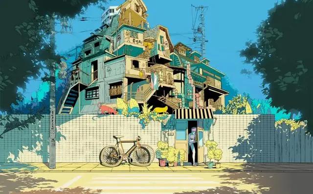 精选一组二次元动漫里色彩分明又好看的人物和景色配色美图~