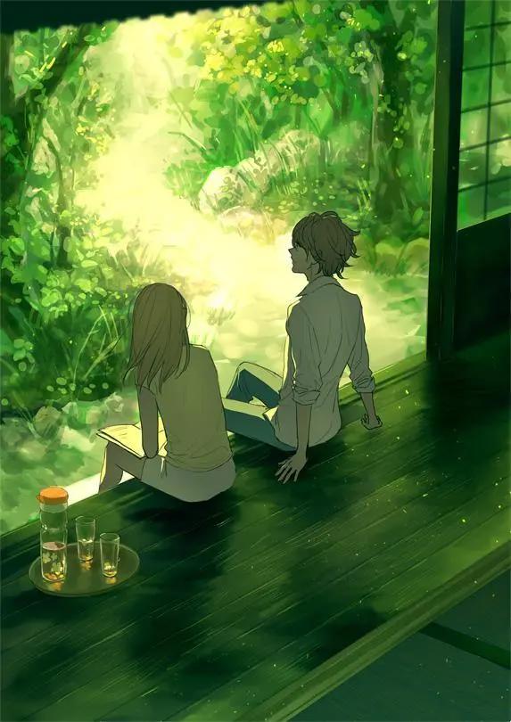 精选一组二次元动漫里色彩分明又好看的人物和景色配色美图~