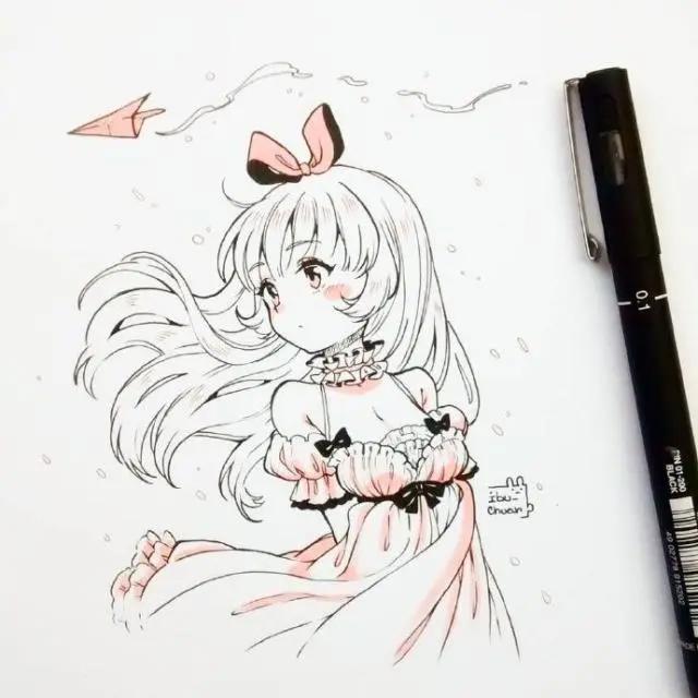 Q版动漫人物手绘图片集，建议初学者收藏的马克笔手绘素材