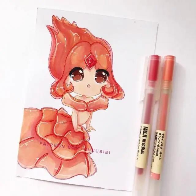 Q版动漫人物手绘图片集，建议初学者收藏的马克笔手绘素材