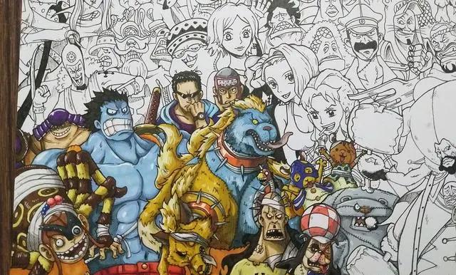 海贼王动漫高清手绘图集，260个人物大合集快来收藏！
