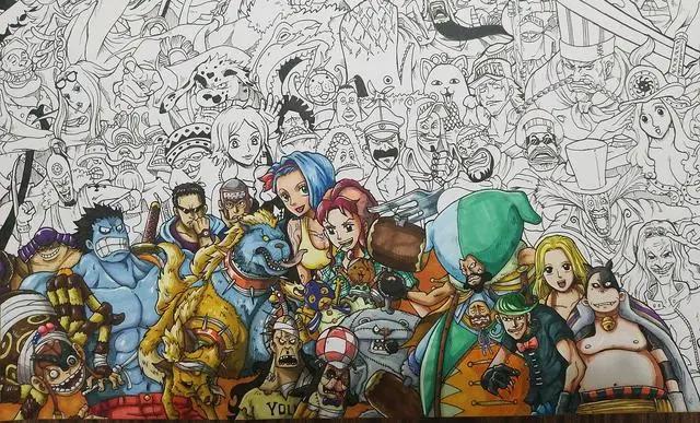 海贼王动漫高清手绘图集，260个人物大合集快来收藏！