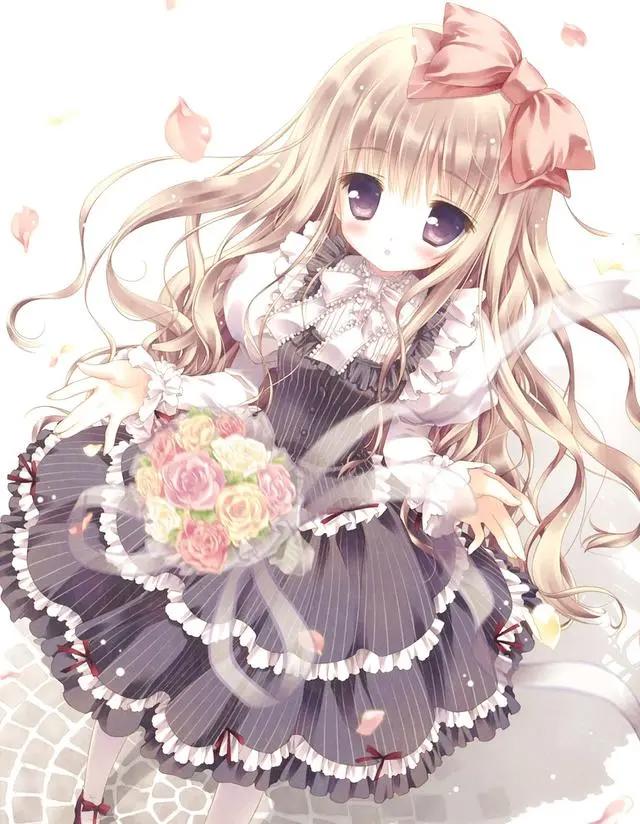 「动漫少女图片」画好一双眼睛，就注定了她的美丽