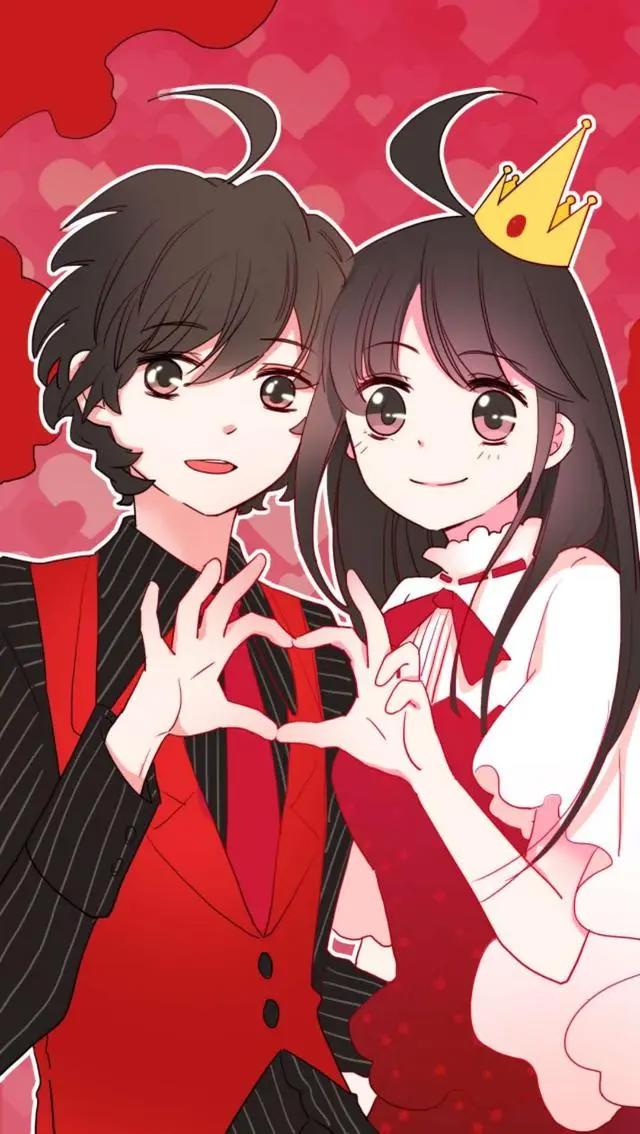 情侣插画动漫头像学习欣赏素材大全合集，双人漫画插图壁纸素材