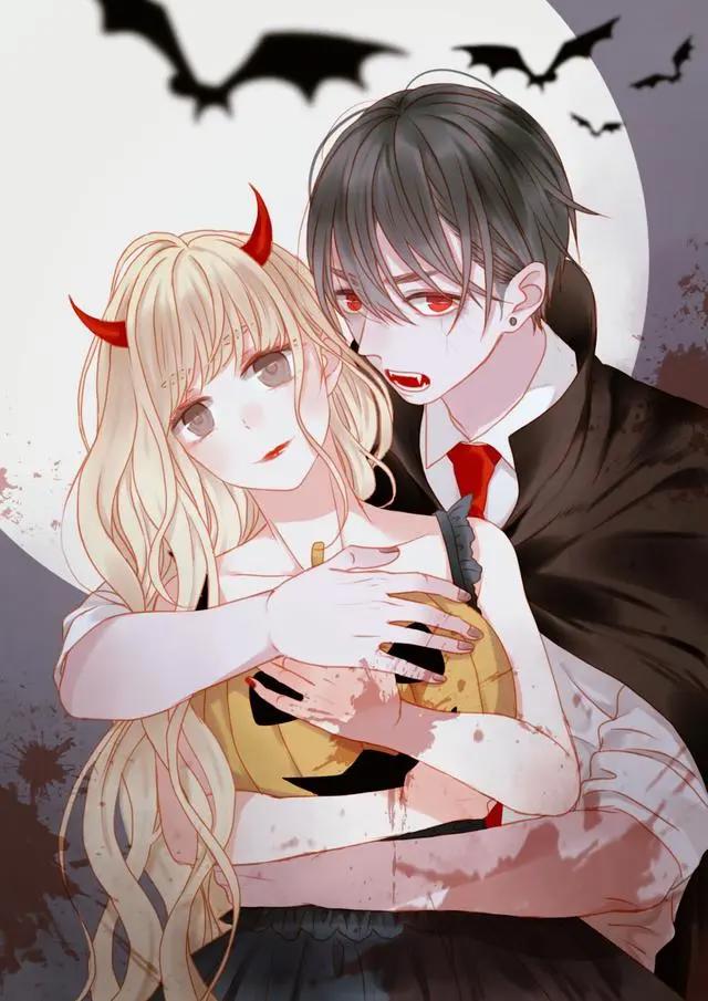 情侣插画动漫头像学习欣赏素材大全合集，双人漫画插图壁纸素材