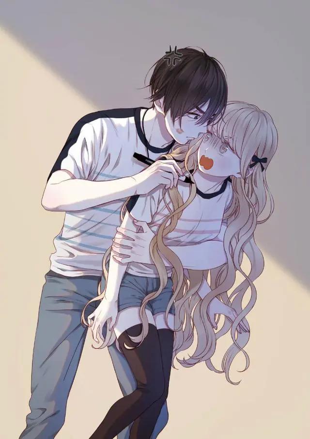 情侣插画动漫头像学习欣赏素材大全合集，双人漫画插图壁纸素材