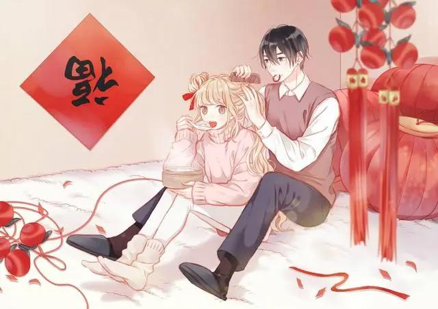 情侣插画动漫头像学习欣赏素材大全合集，双人漫画插图壁纸素材