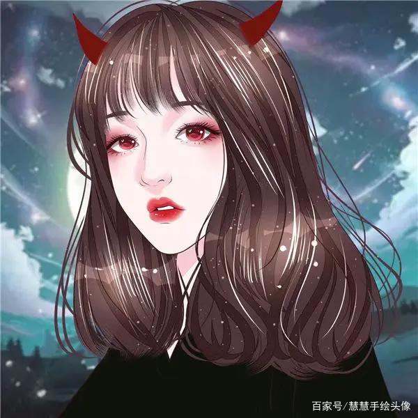 独一无二与众不同头像手绘头像图片女动漫手绘漫画卡通头像女生