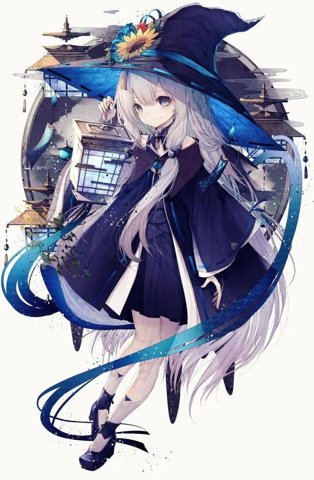 动漫人物魔女大集合！二次元动漫美图壁纸，精选p站大神们的插画