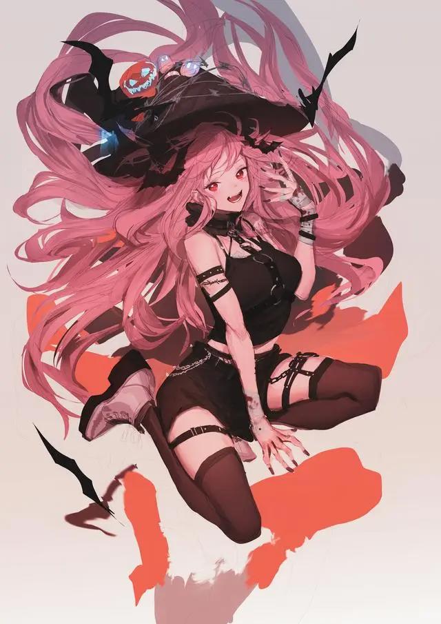 动漫人物魔女大集合！二次元动漫美图壁纸，精选p站大神们的插画