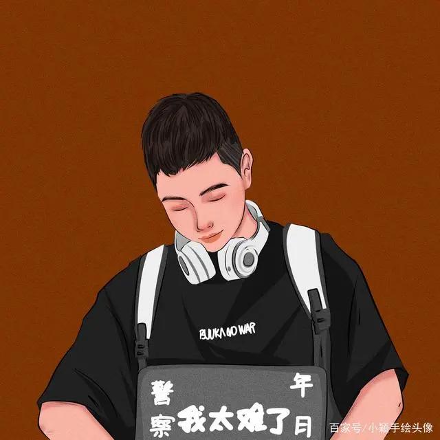 精致漫画图片，平常心面对生活，用头像记录成长