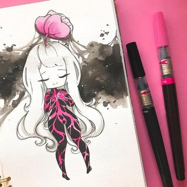 超可爱的q版动漫人物插画集，萌萌哒的小姐姐，每一张都超好看