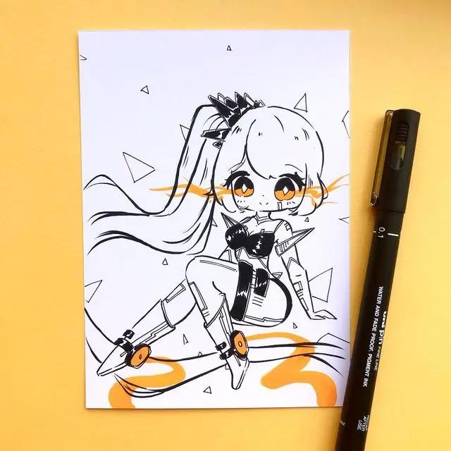 超可爱的q版动漫人物插画集，萌萌哒的小姐姐，每一张都超好看