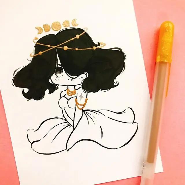 超可爱的q版动漫人物插画集，萌萌哒的小姐姐，每一张都超好看