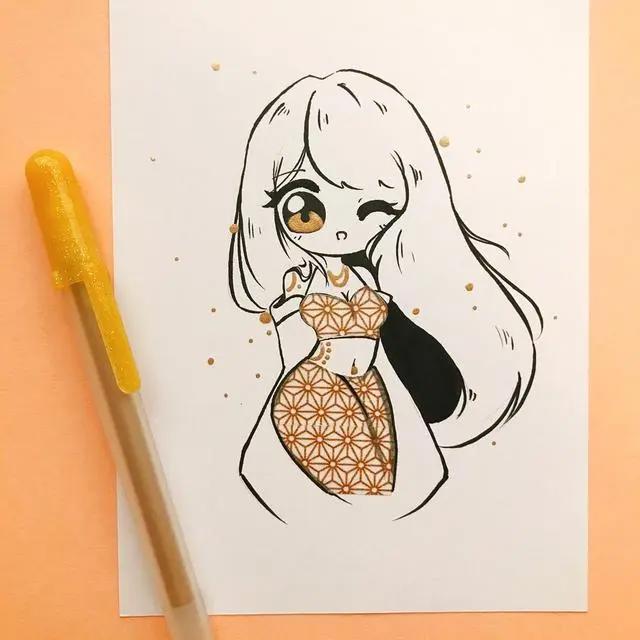 超可爱的q版动漫人物插画集，萌萌哒的小姐姐，每一张都超好看