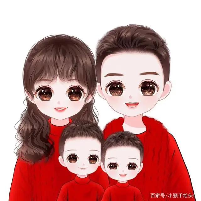 动漫头像，每个家庭都要有的动漫形象，简单又温馨