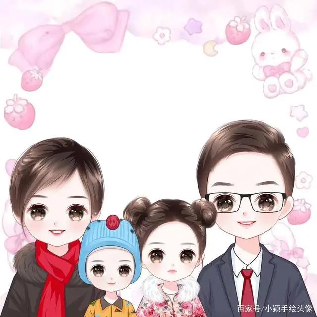 动漫头像，每个家庭都要有的动漫形象，简单又温馨
