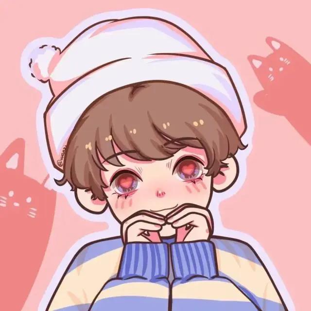 可爱动漫风手绘头像更新了，小可爱们快来点赞领取