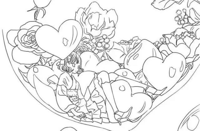 20幅动漫线稿，喜欢画画的不要错过了哦，附彩色原稿