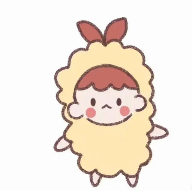 可爱风动漫手绘头像放弃不难但坚持一定很棒！