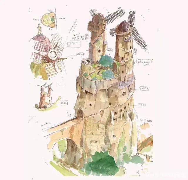 108张宫崎骏动画原画美图，有你最喜欢的波妞哦！