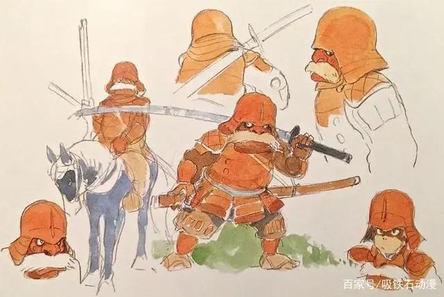 108张宫崎骏动画原画美图，有你最喜欢的波妞哦！