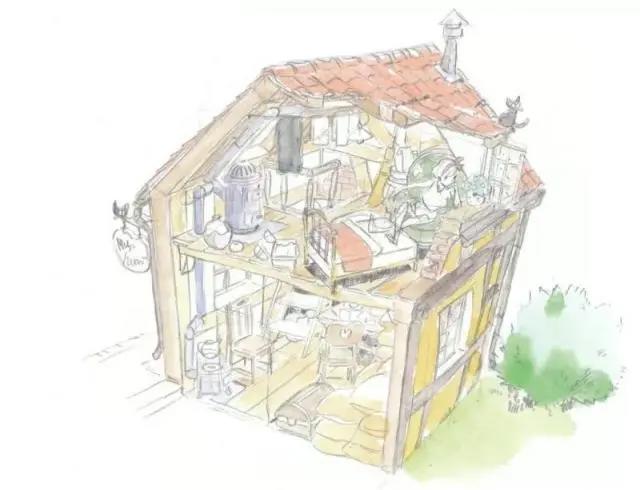 108张宫崎骏动画原画美图，有你最喜欢的波妞哦！