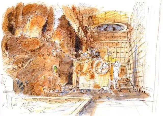 108张宫崎骏动画原画美图，有你最喜欢的波妞哦！