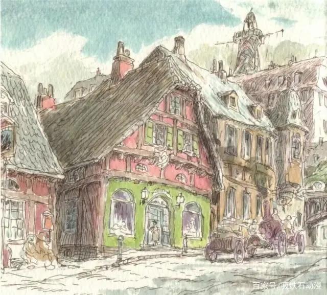 108张宫崎骏动画原画美图，有你最喜欢的波妞哦！