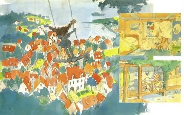 108张宫崎骏动画原画美图，有你最喜欢的波妞哦！