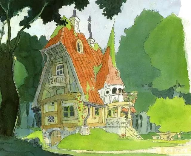 108张宫崎骏动画原画美图，有你最喜欢的波妞哦！