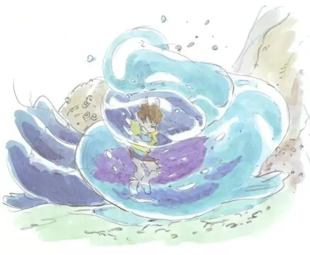 108张宫崎骏动画原画美图，有你最喜欢的波妞哦！