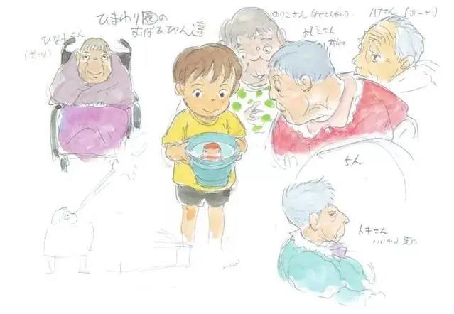 108张宫崎骏动画原画美图，有你最喜欢的波妞哦！