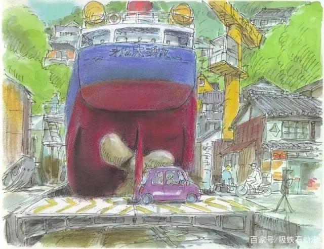 108张宫崎骏动画原画美图，有你最喜欢的波妞哦！