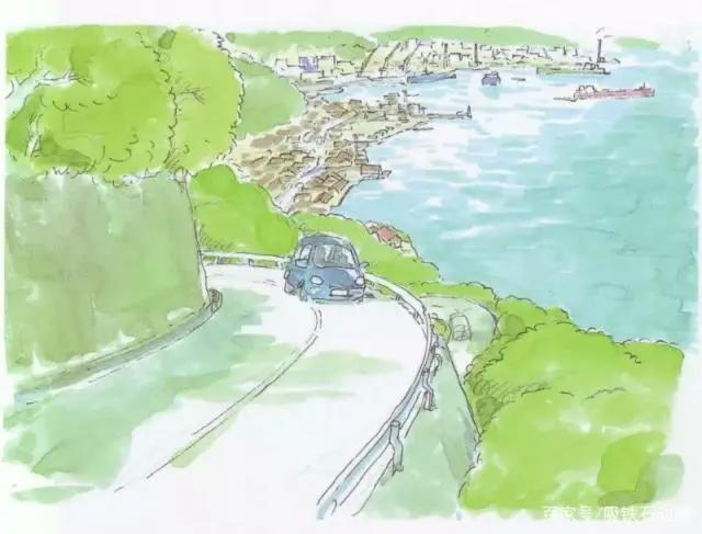 108张宫崎骏动画原画美图，有你最喜欢的波妞哦！