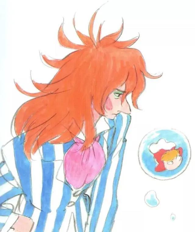 108张宫崎骏动画原画美图，有你最喜欢的波妞哦！