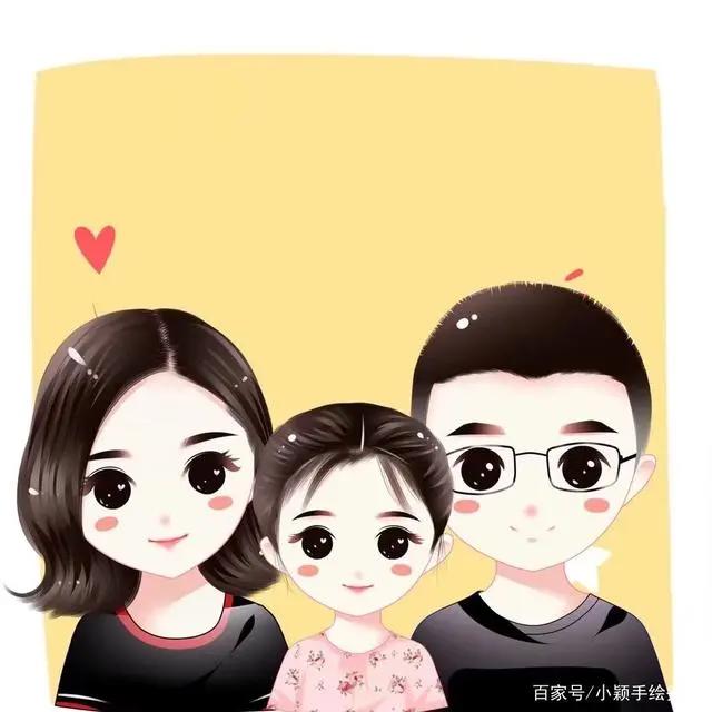 朋友圈个性头像，全家福动漫图片手绘，有你想要的