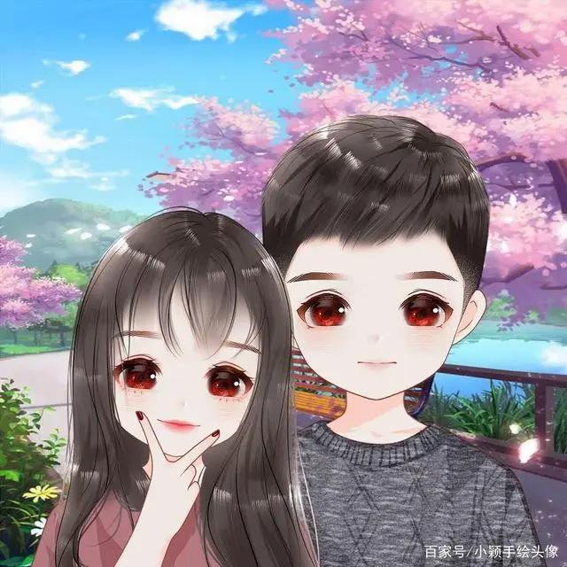 手绘动漫图片，藏在头像里的故事，简单又美好