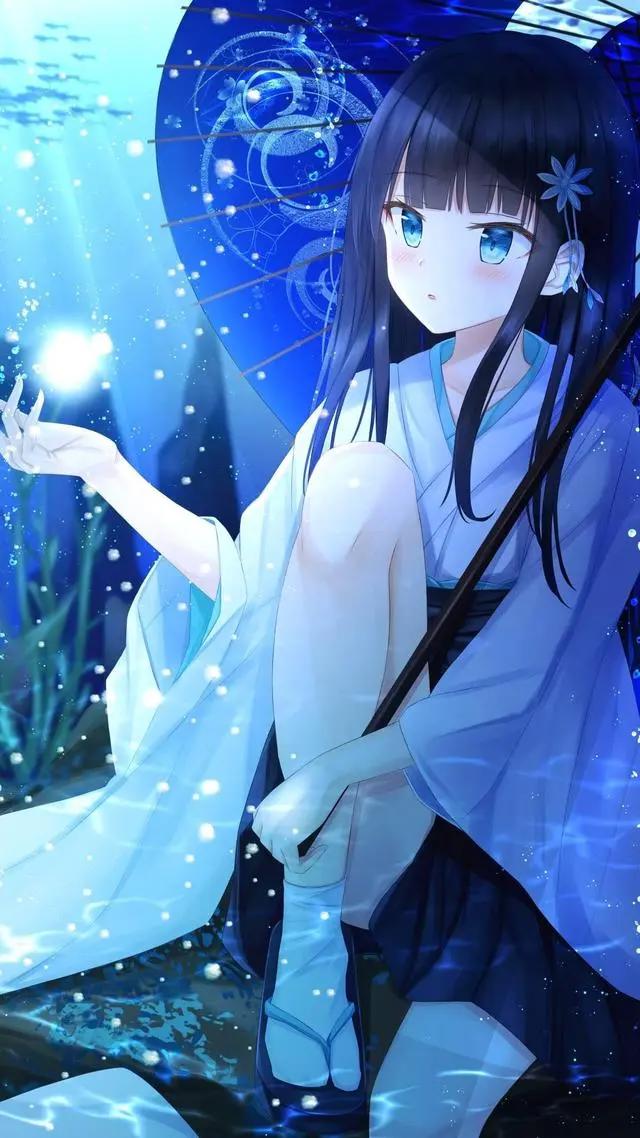 动漫美女图片——蓝色珍藏向（2）