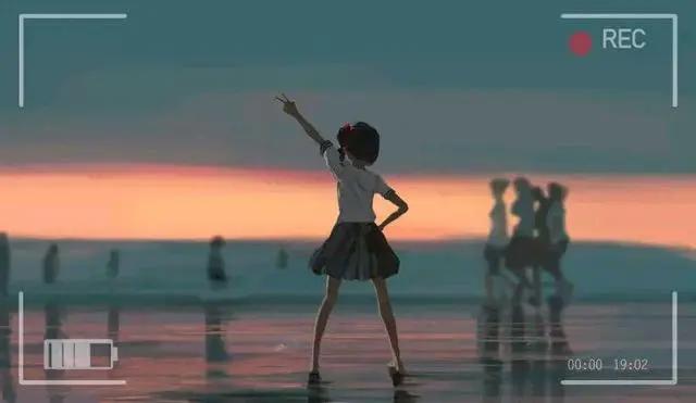 动漫美图，二次元美女背影唯美图片